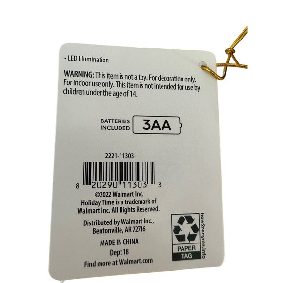 Holiday Time Indoor 11 Inch Christmas Reindeer Table Top Light Up Blow Mold NEW! - Picture 7 of 7